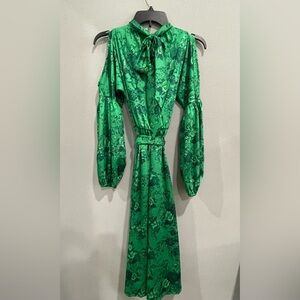 Inc Concepts Cold Shoulder Floral/Paisley Midi Dress